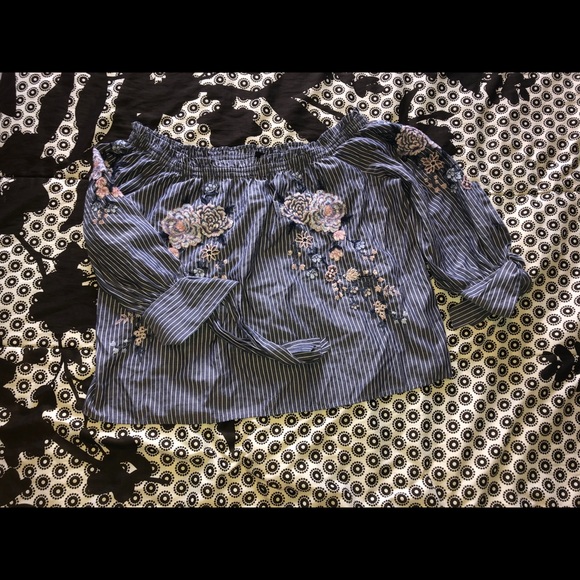 Floral Off the Shoulder Top - Picture 2 of 2